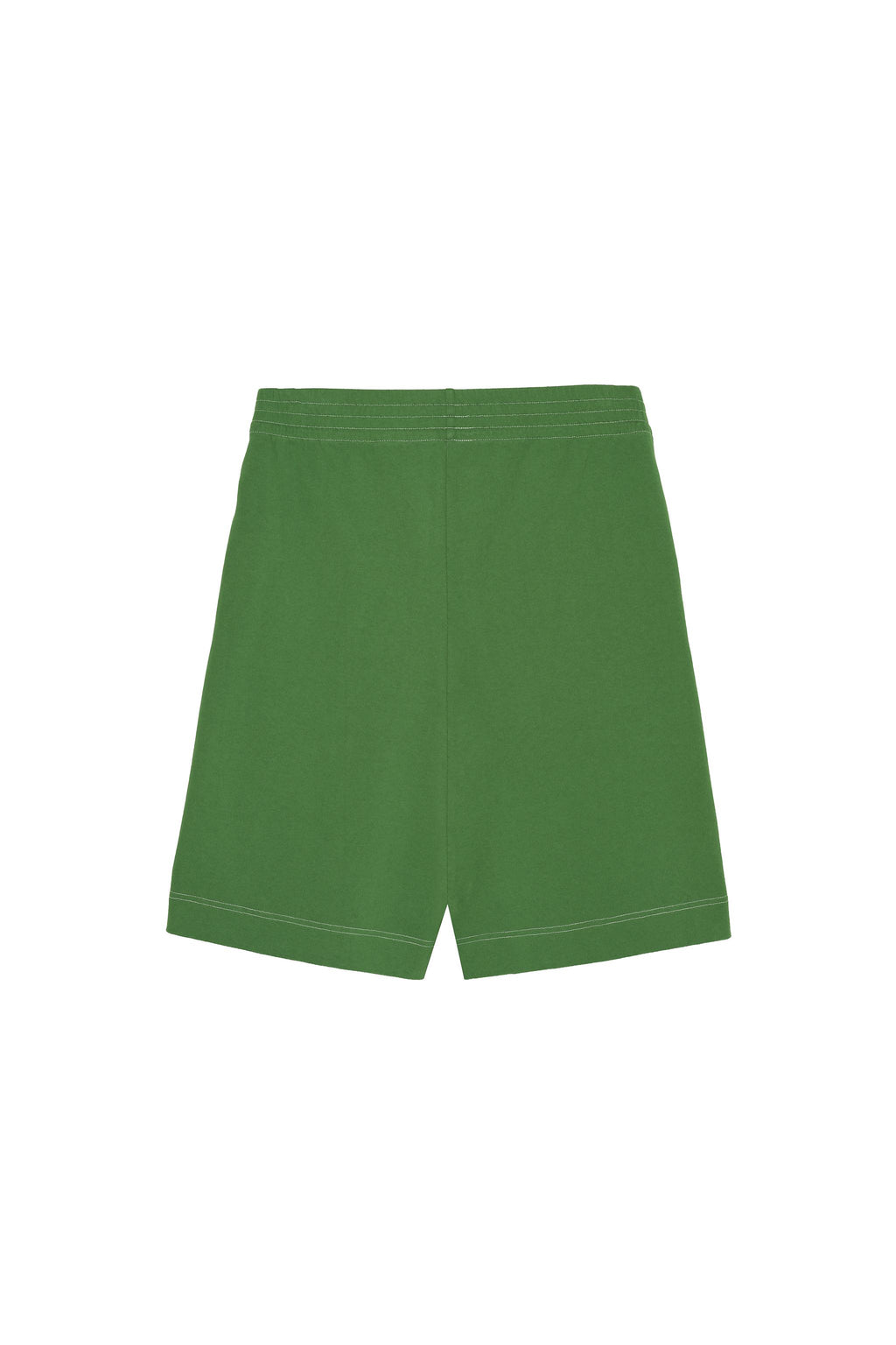 Wide-Leg Jogger Bermuda Shorts - Green