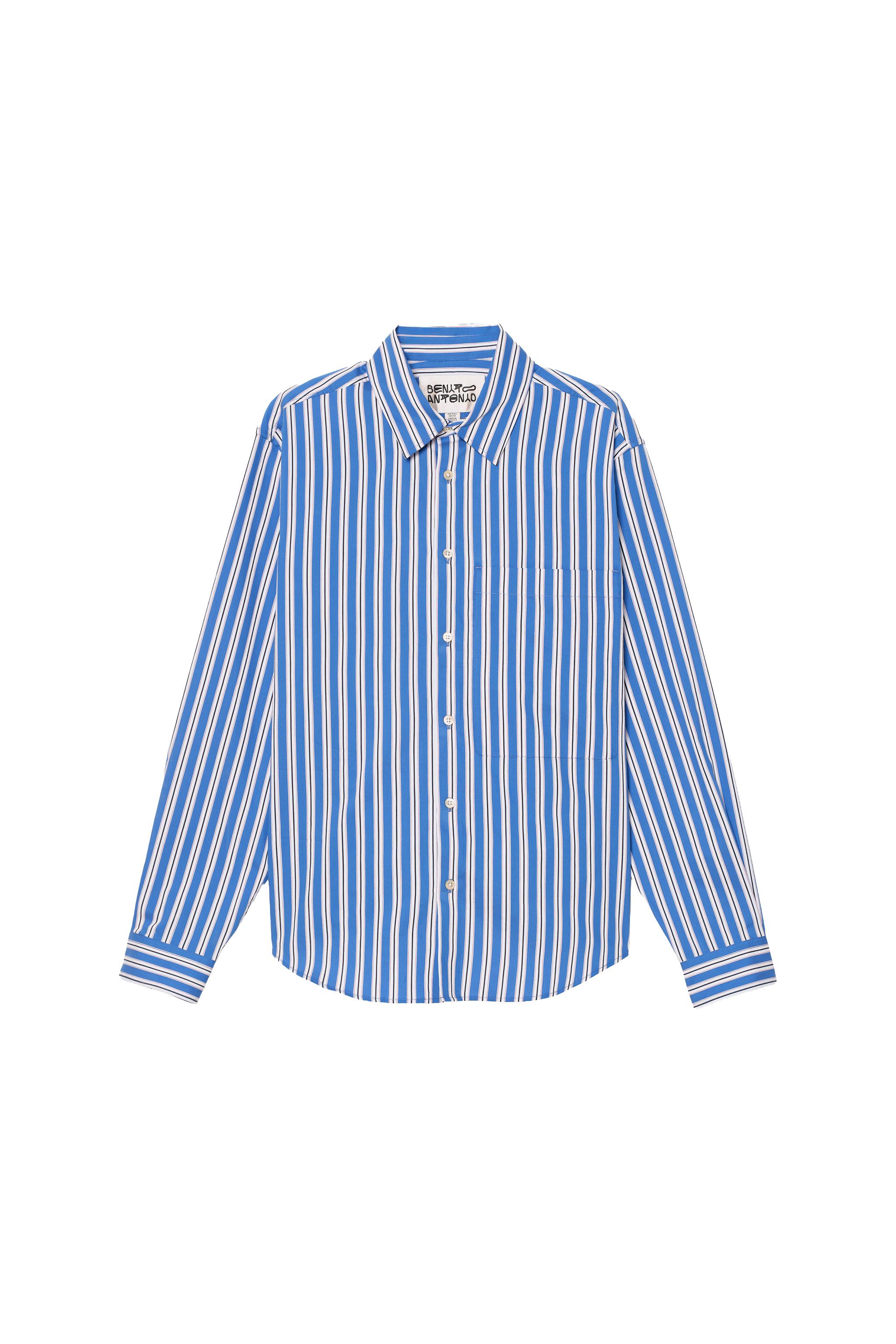 Relaxed Fit Striped Shirt - Blue / Indigo