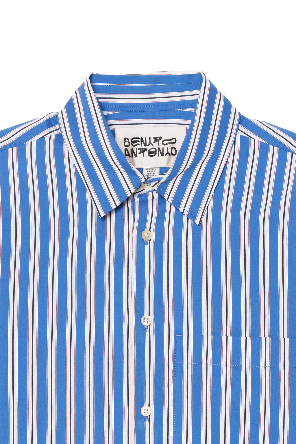 Relaxed Fit Striped Shirt - Blue / Indigo