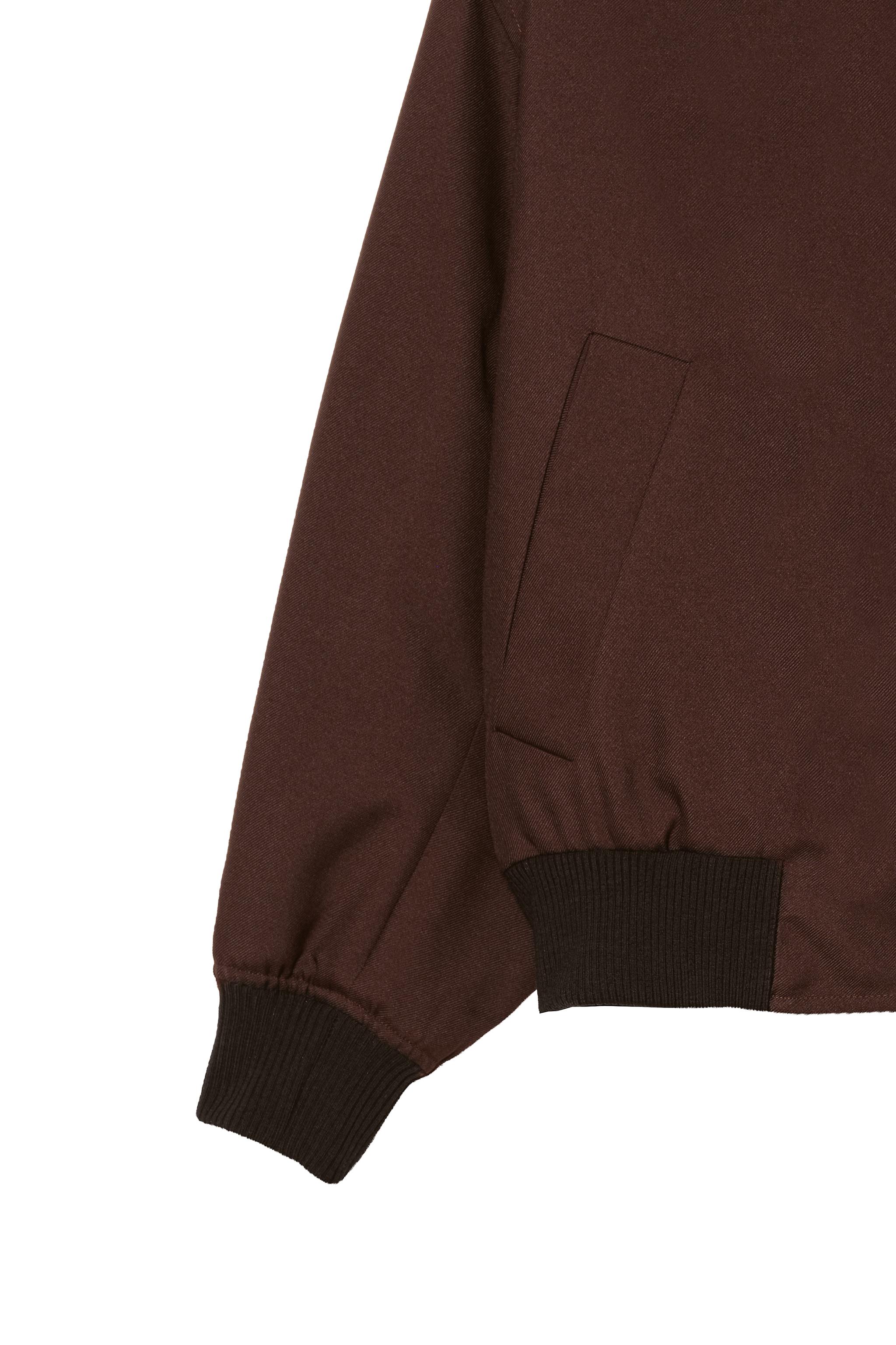 Relaxed Fit Bomber Jacket - Brown