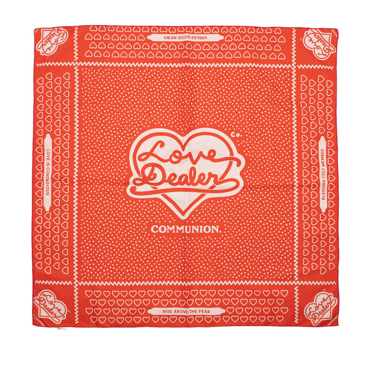 LOVE DEALER BANDANA (RED)