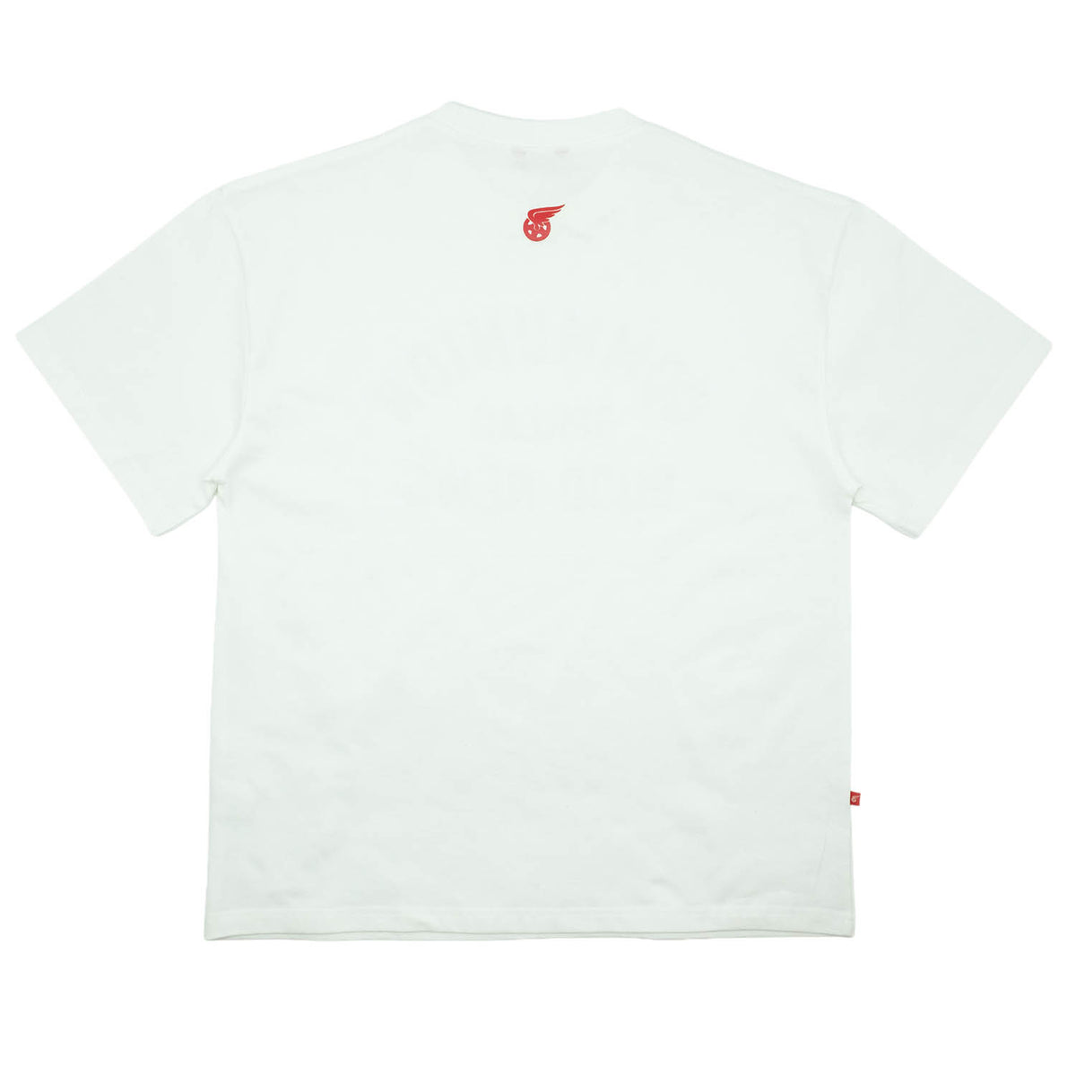UNIVERSITY TEE (WHITE-RED)