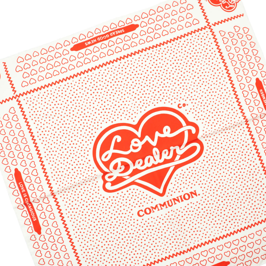 LOVE DEALER BANDANA (WHITE)