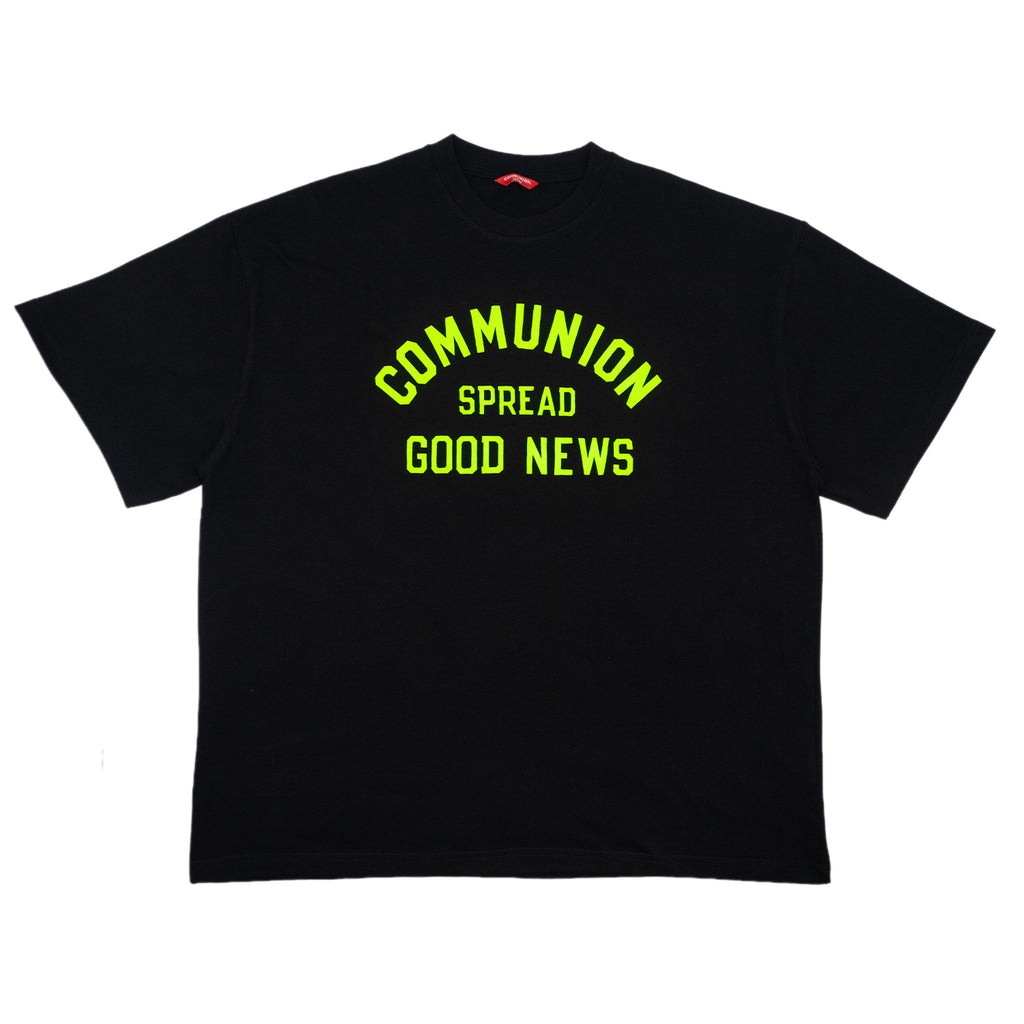 UNIVERSITY TEE (BLACK-GREEN)