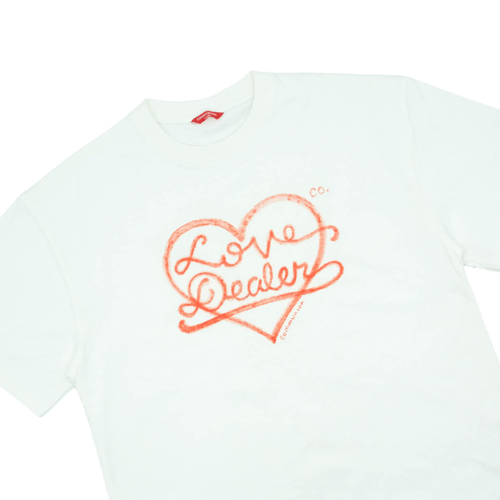 LOVE DEALER TEE (WHITE-RED)