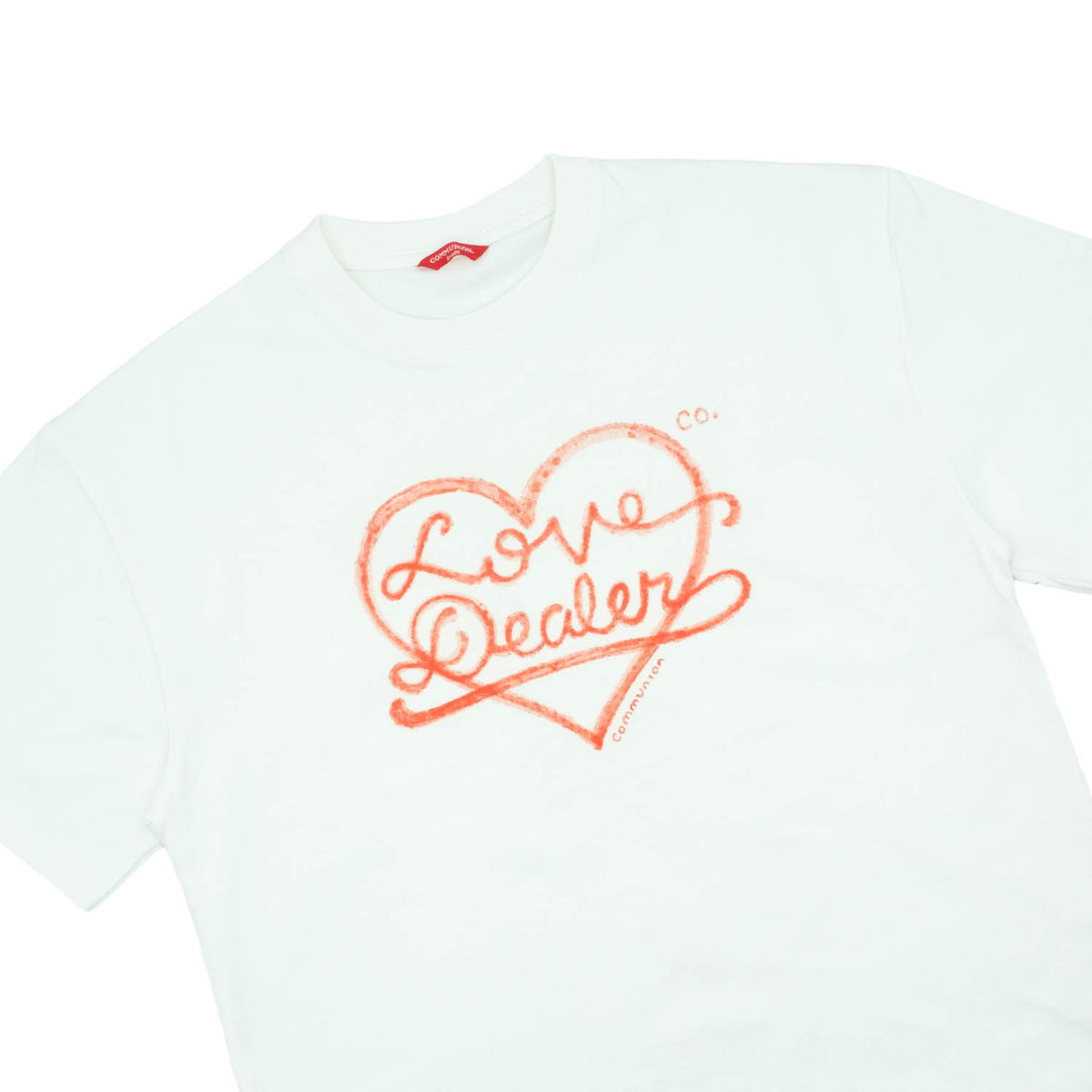 LOVE DEALER TEE (WHITE-RED)