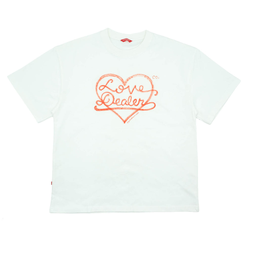 LOVE DEALER TEE (WHITE-RED)