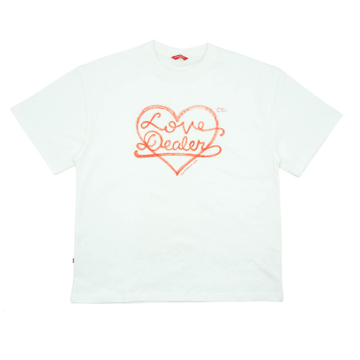 LOVE DEALER TEE (WHITE-RED)