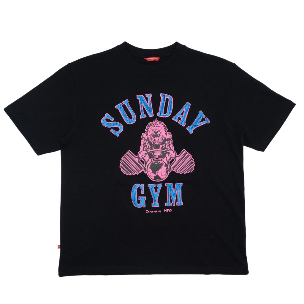 SUNDAY GYM TEE (BLACK)