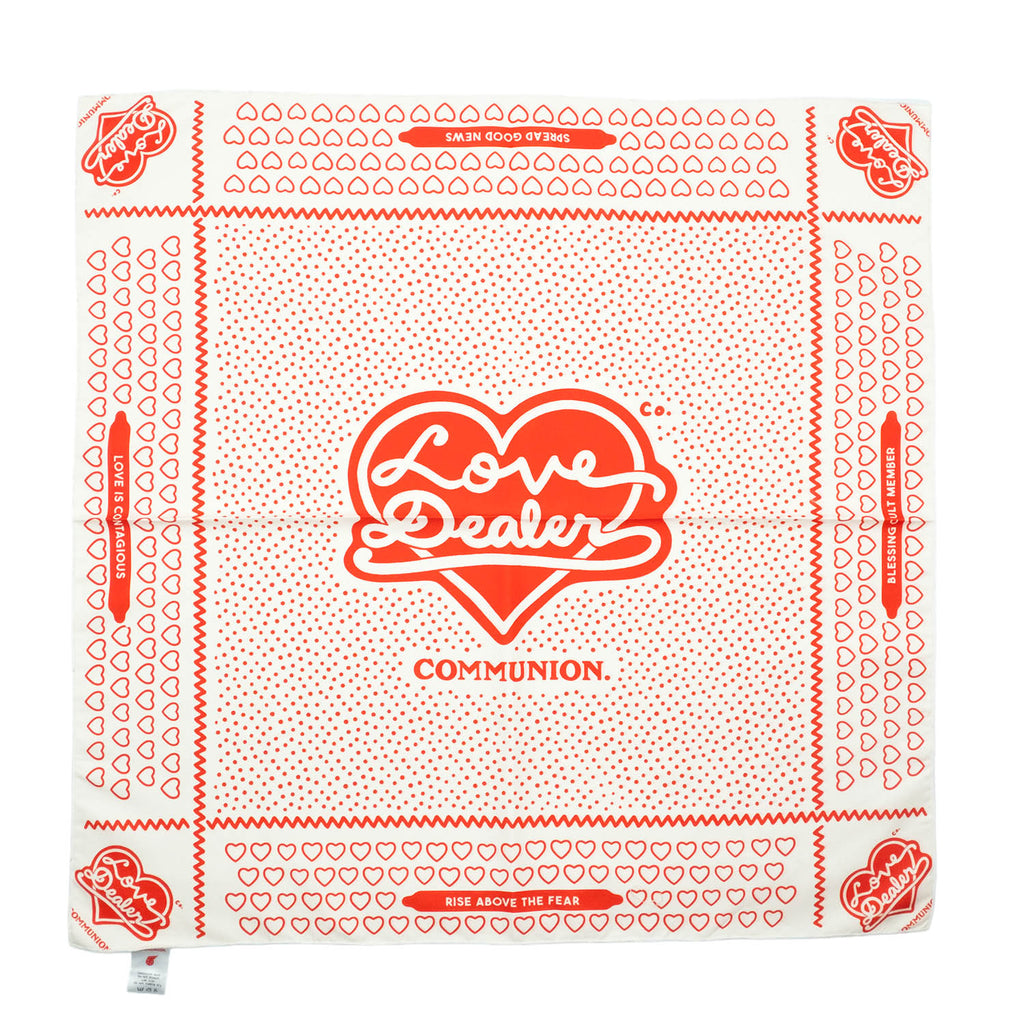 LOVE DEALER BANDANA (WHITE)