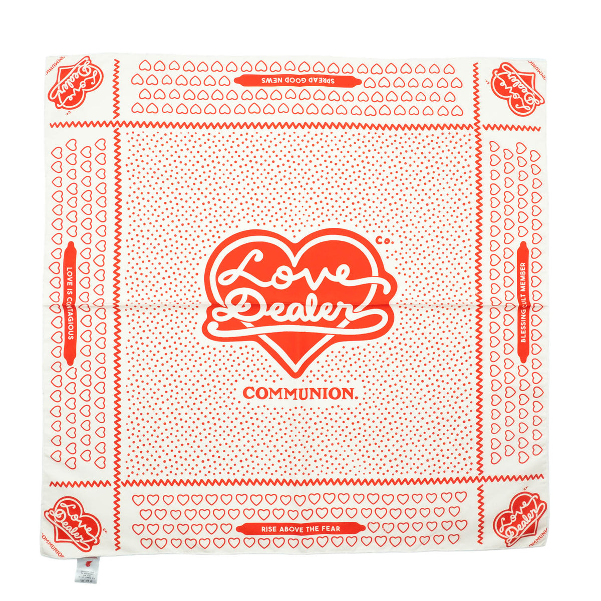 LOVE DEALER BANDANA (WHITE)