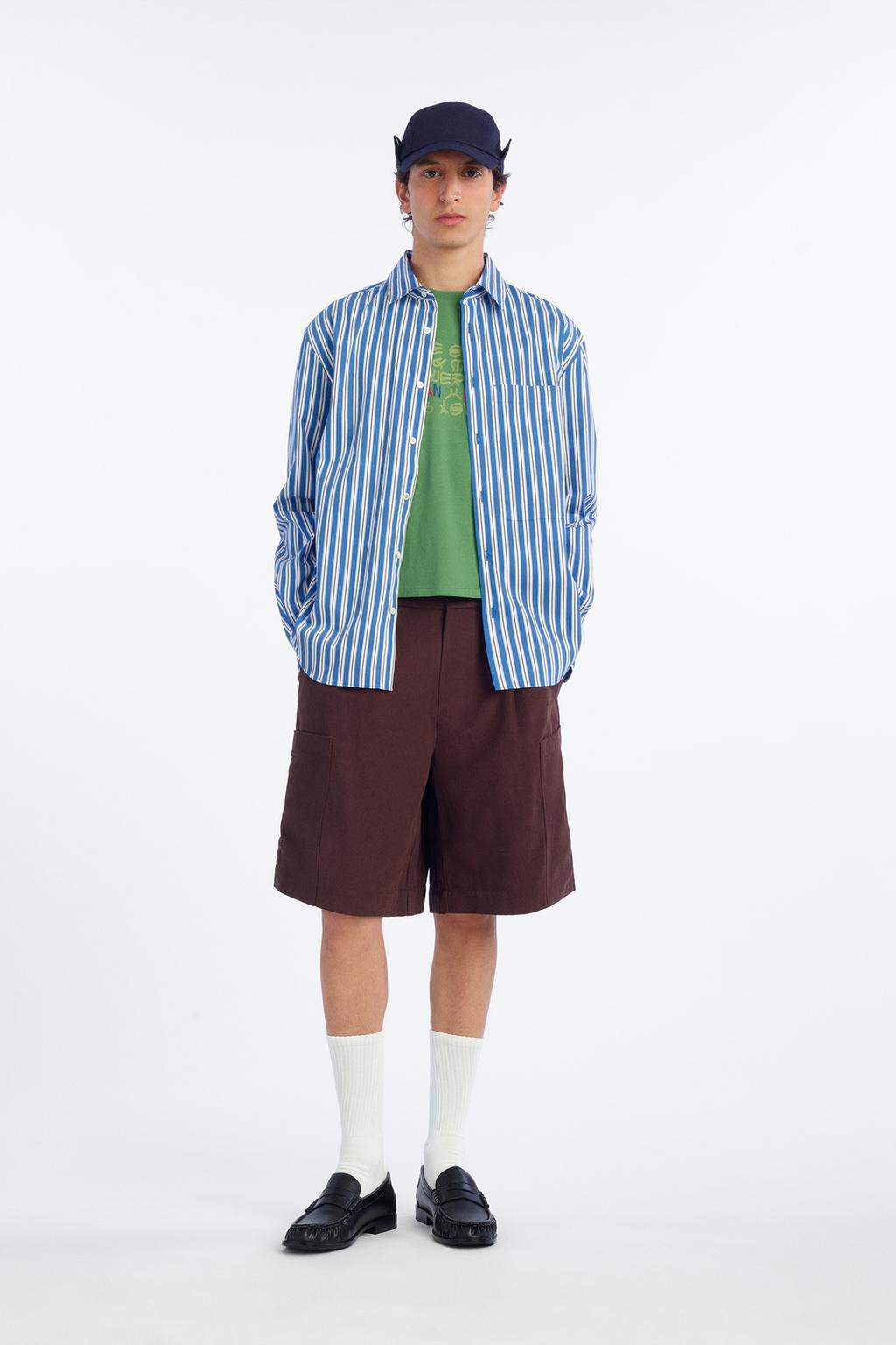 Relaxed Fit Striped Shirt