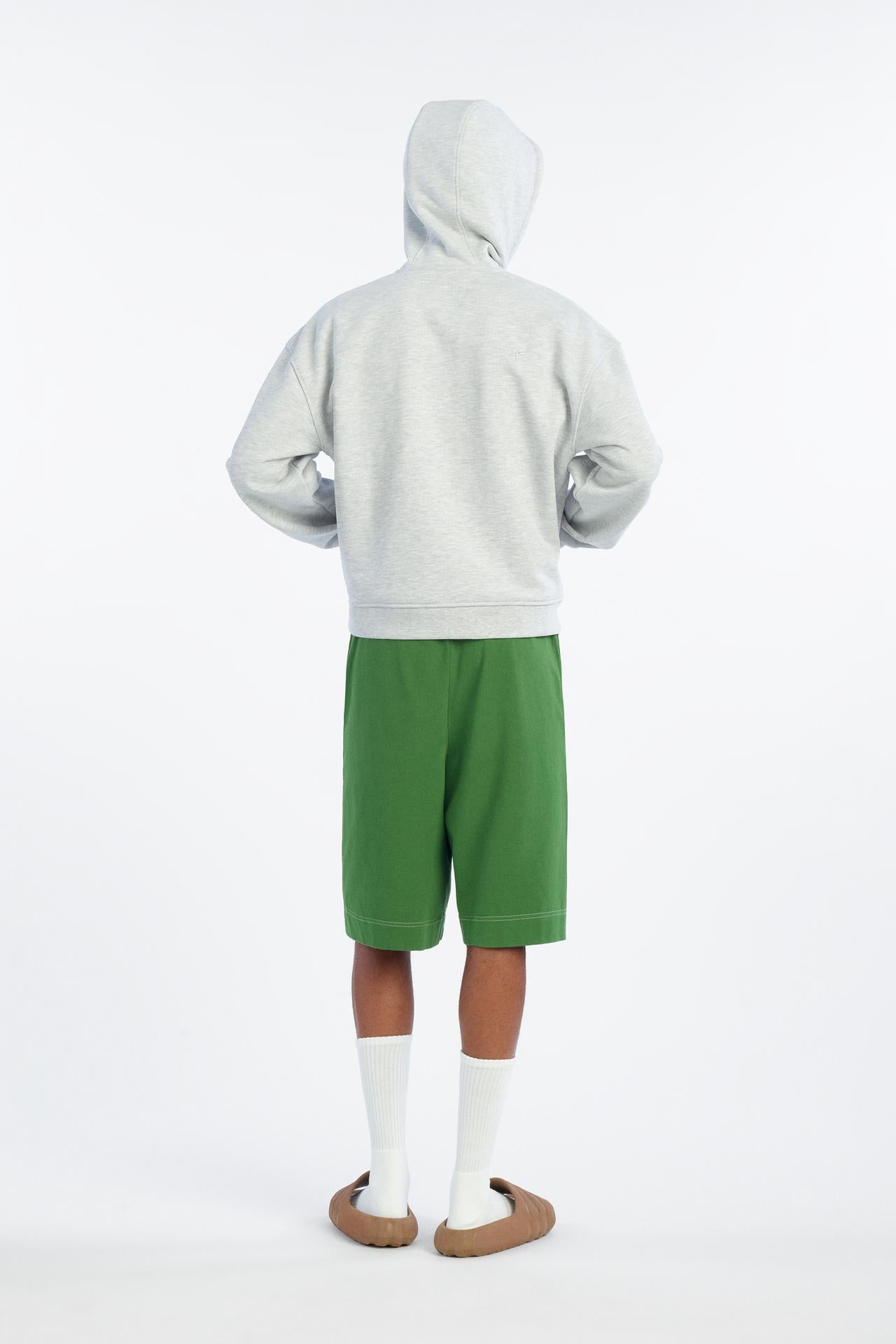 Wide-Leg Bermuda Shorts