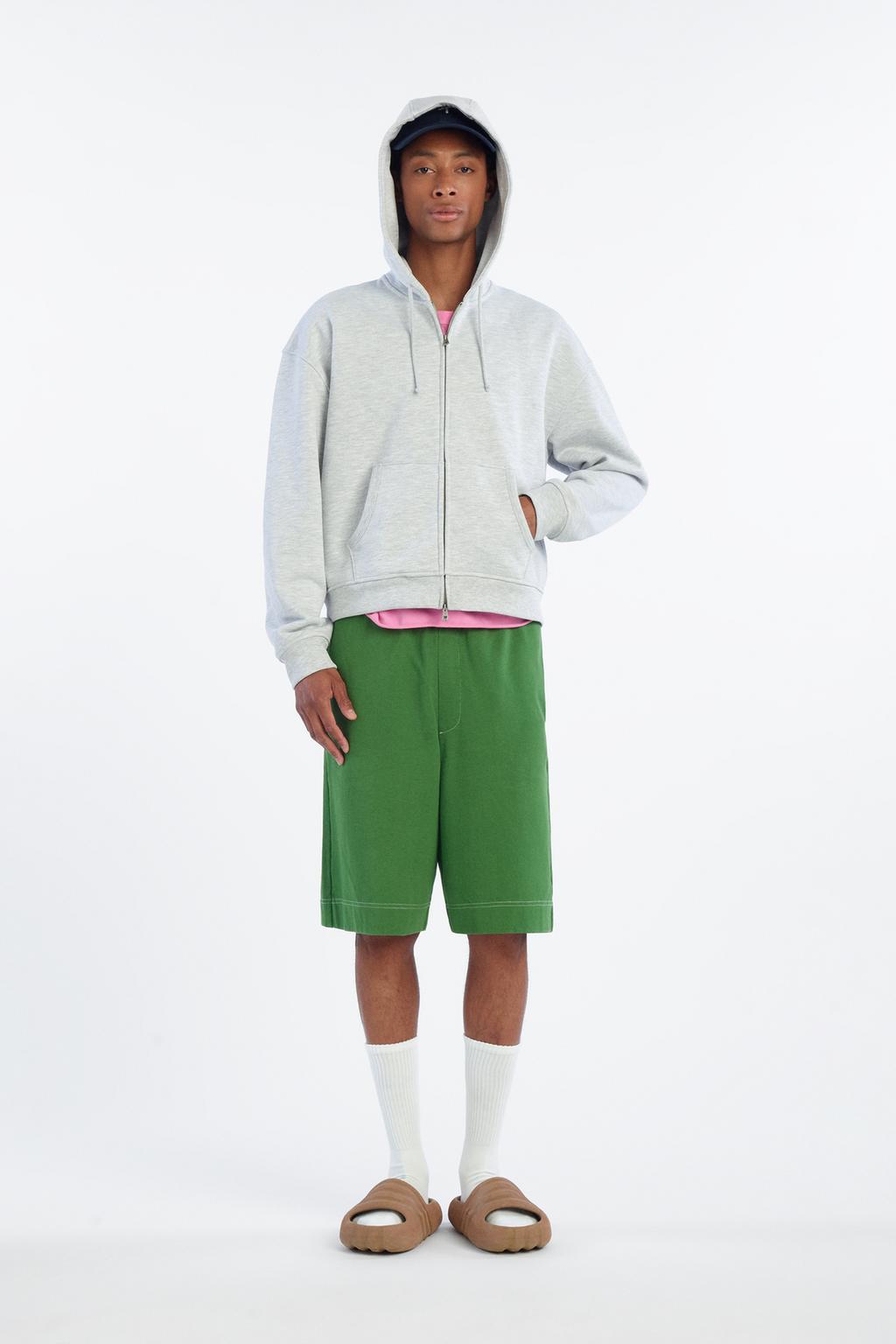Wide-Leg Bermuda Shorts